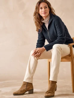 Femme Daxon Gilet géométrique col camionneur zippé