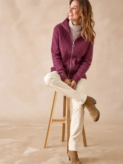 Femme Daxon Gilet géométrique col camionneur zippé