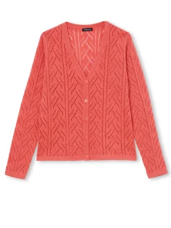 Femme Daxon Gilet maille point fantaisie avec laine