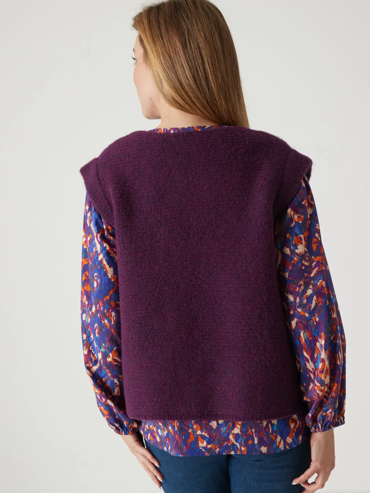 Femme Daxon Gilet point mousse sans manches