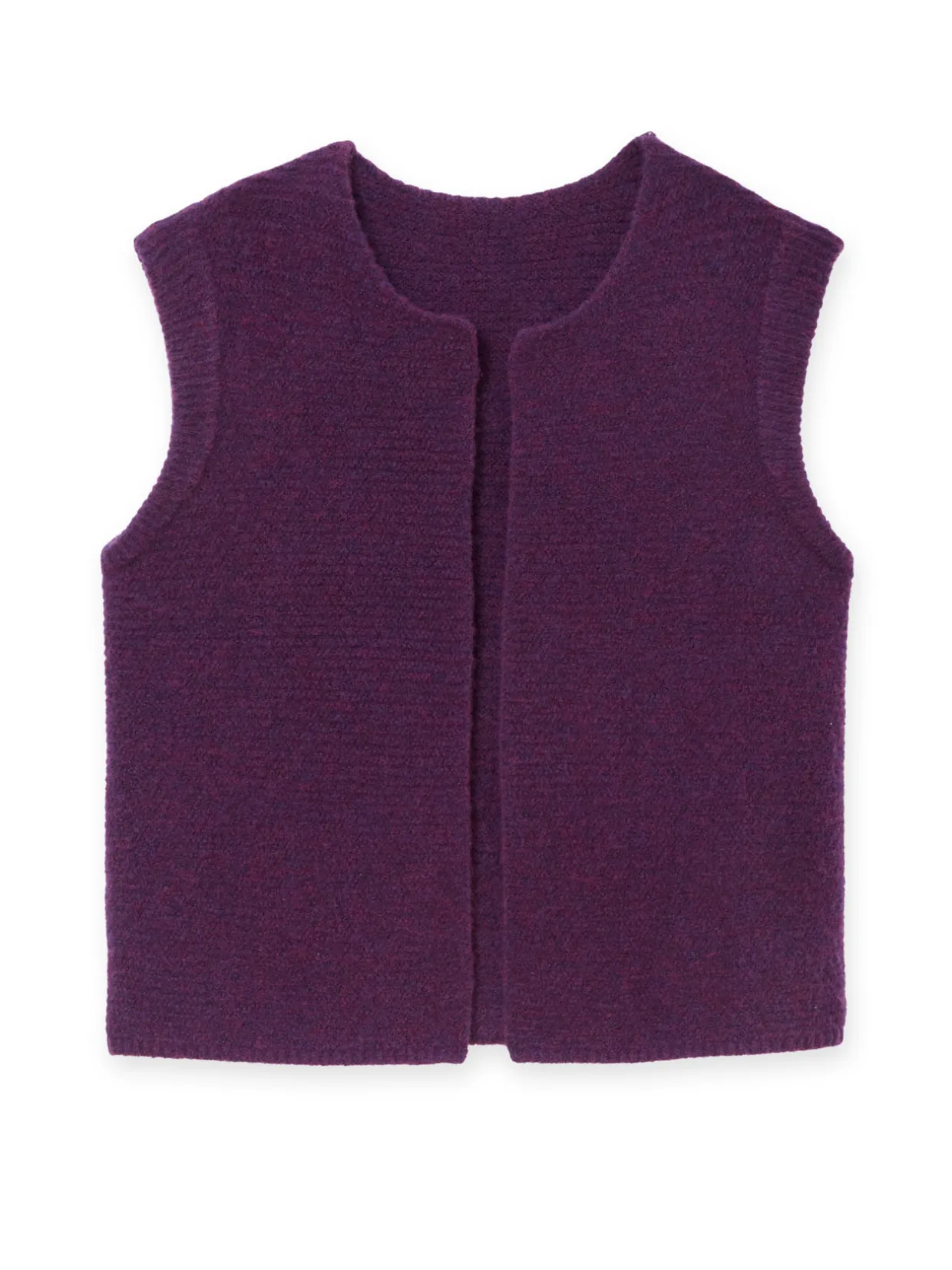 Femme Daxon Gilet point mousse sans manches