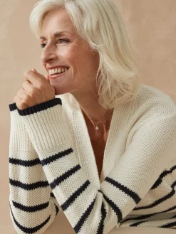 Femme Daxon Gilet rayé manches longues