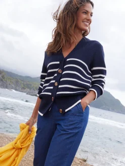 Femme Daxon Gilet rayé manches longues