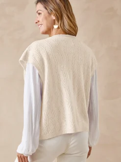 Femme Daxon Gilet sans manches avec laine