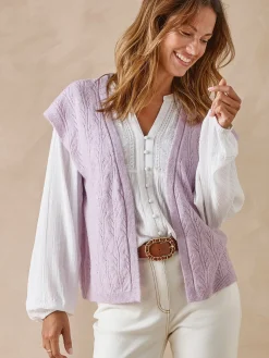 Femme Daxon Gilet sans manches avec laine