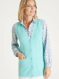 Femme Daxon Gilet sans manches point ajouré