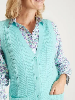 Femme Daxon Gilet sans manches point ajouré