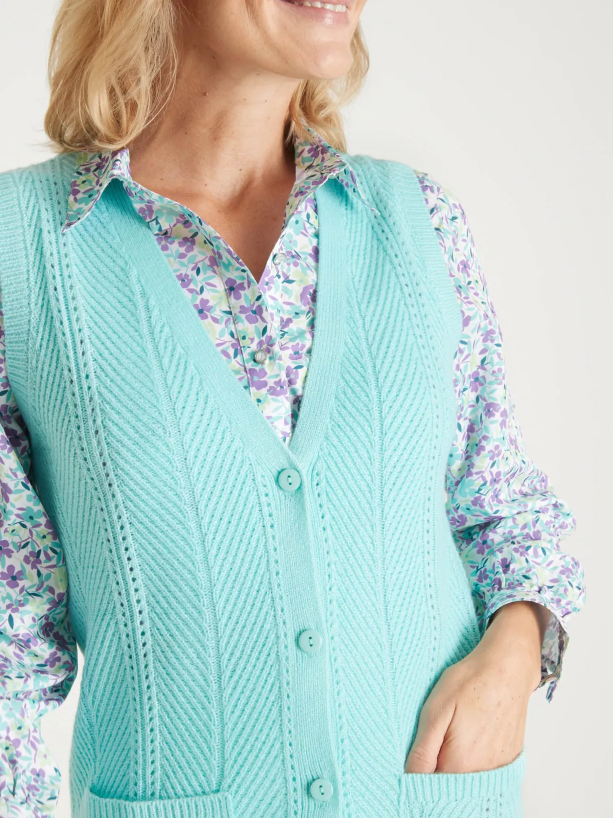 Femme Daxon Gilet sans manches point ajouré