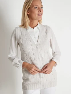 Femme Daxon Gilet sans manches point ajouré
