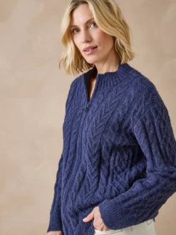 Femme Daxon Gilet zippé col montant avec laine