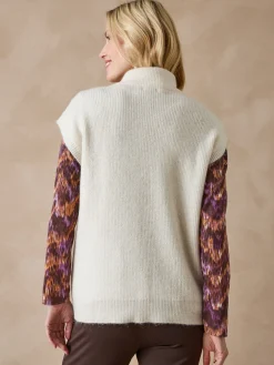 Femme Daxon Gilet zippé sans manches côtes anglaises