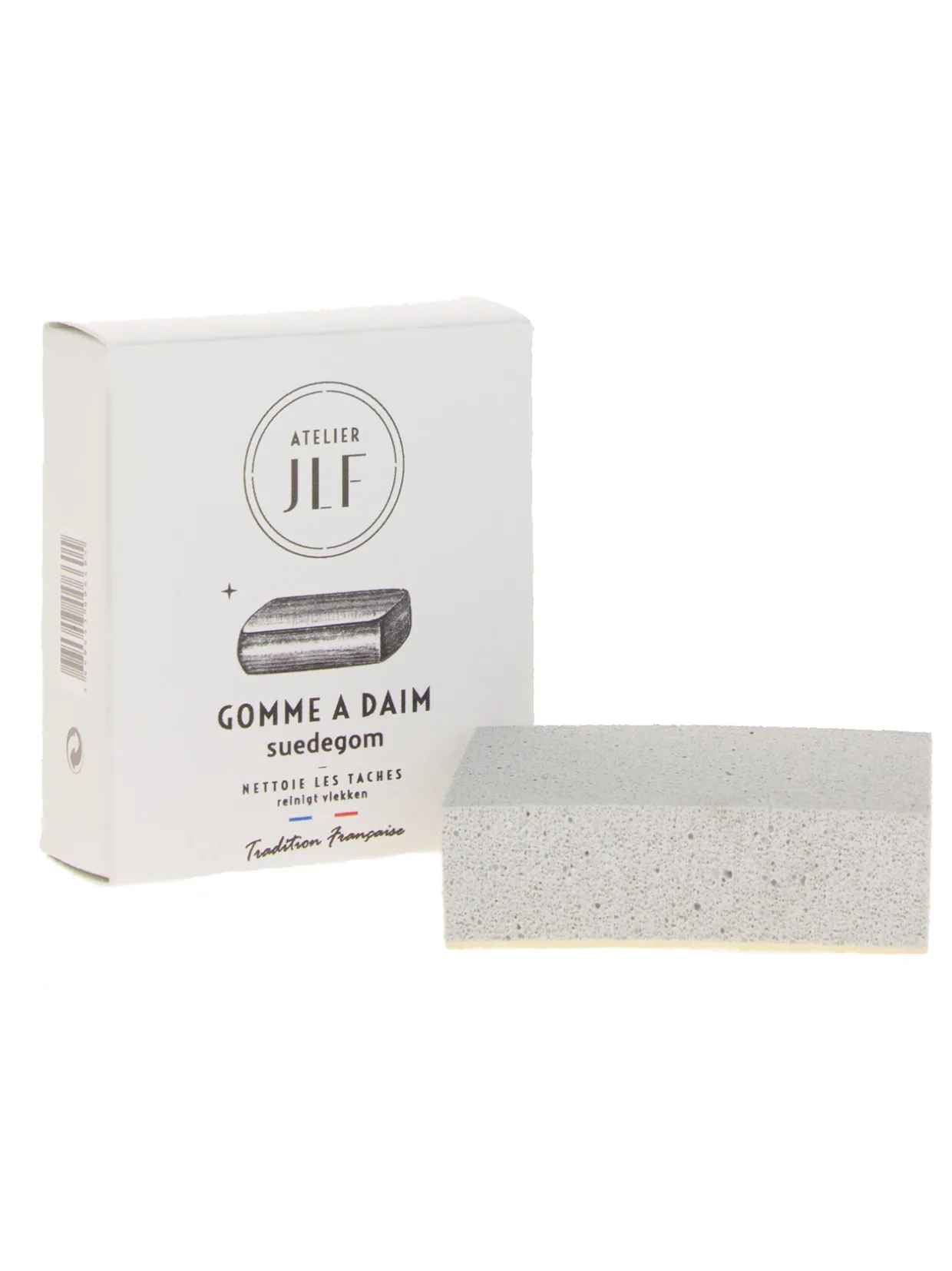 Atelier JLF Gomme à daim, 2 faces