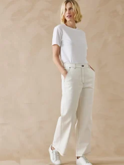 Femme Daxon Jean 5 poches large et court