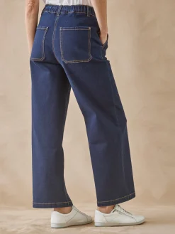 Femme Daxon Jean 5 poches large et court