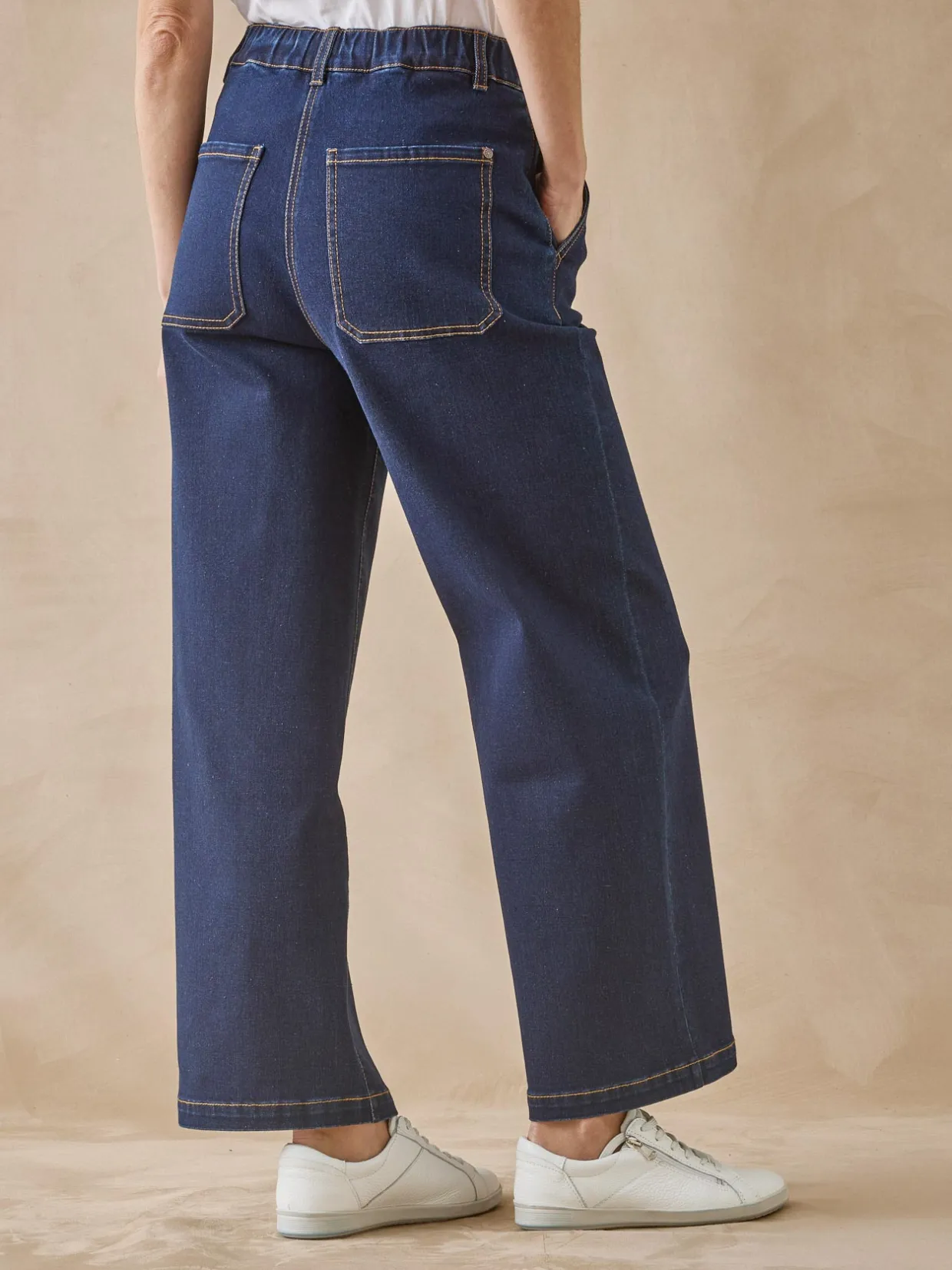 Femme Daxon Jean 5 poches large et court