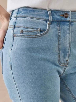 Femme Daxon Jean droit taille haute stretch