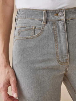 Femme Daxon Jean droit taille haute stretch