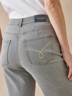 Femme Daxon Jean droit taille haute stretch