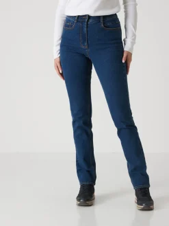 Femme Daxon Jean droit taille haute stretch
