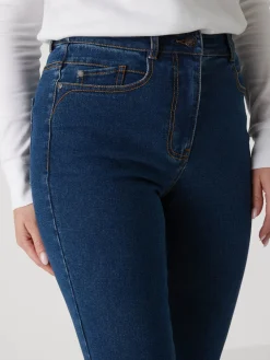 Femme Daxon Jean droit taille haute stretch