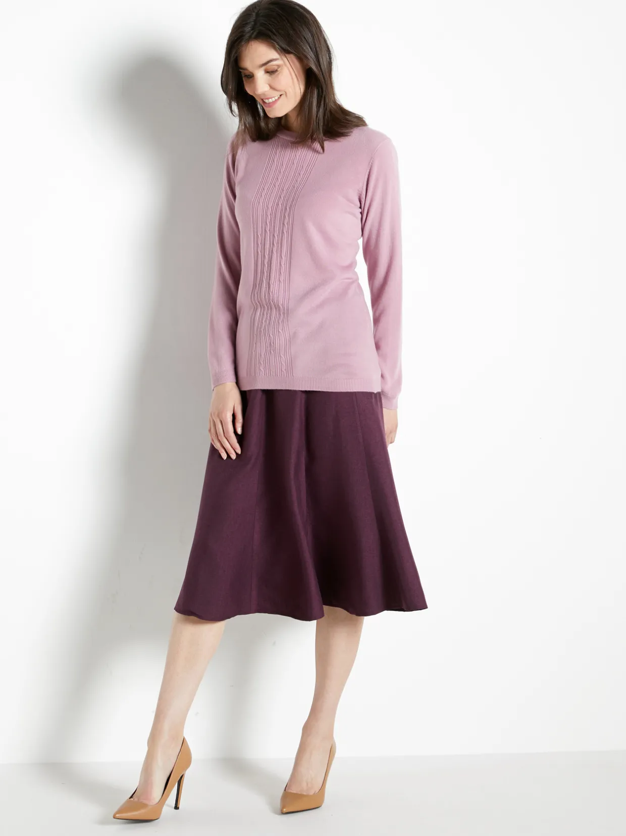 Femme Daxon Jupe à panneaux hanches larges