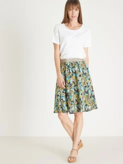 Femme Daxon Jupe courte entièrement élastiquée