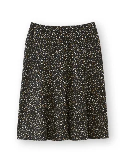 Femme Daxon Jupe en maille, entièrement élastiquée