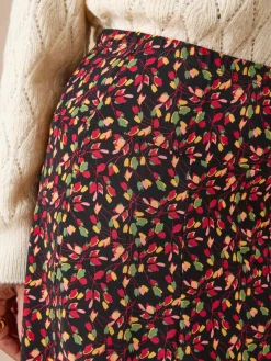 Femme Daxon Jupe en maille, entièrement élastiquée