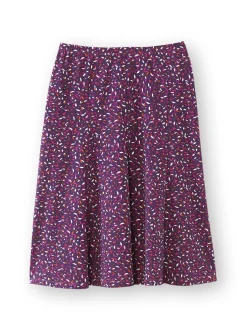 Femme Daxon Jupe en maille, entièrement élastiquée