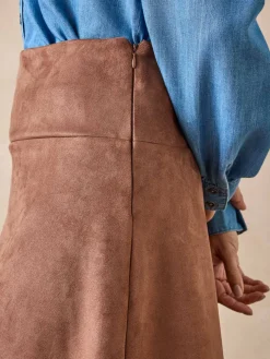 Femme Daxon Jupe en suédine