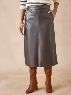 Femme Daxon Jupe imitation cuir