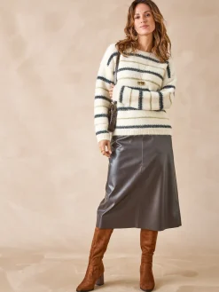 Femme Daxon Jupe imitation cuir