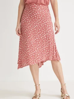 Femme Daxon Jupe élastiquée asymétrique