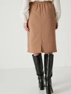 Femme Daxon Jupe élastiquée en maille