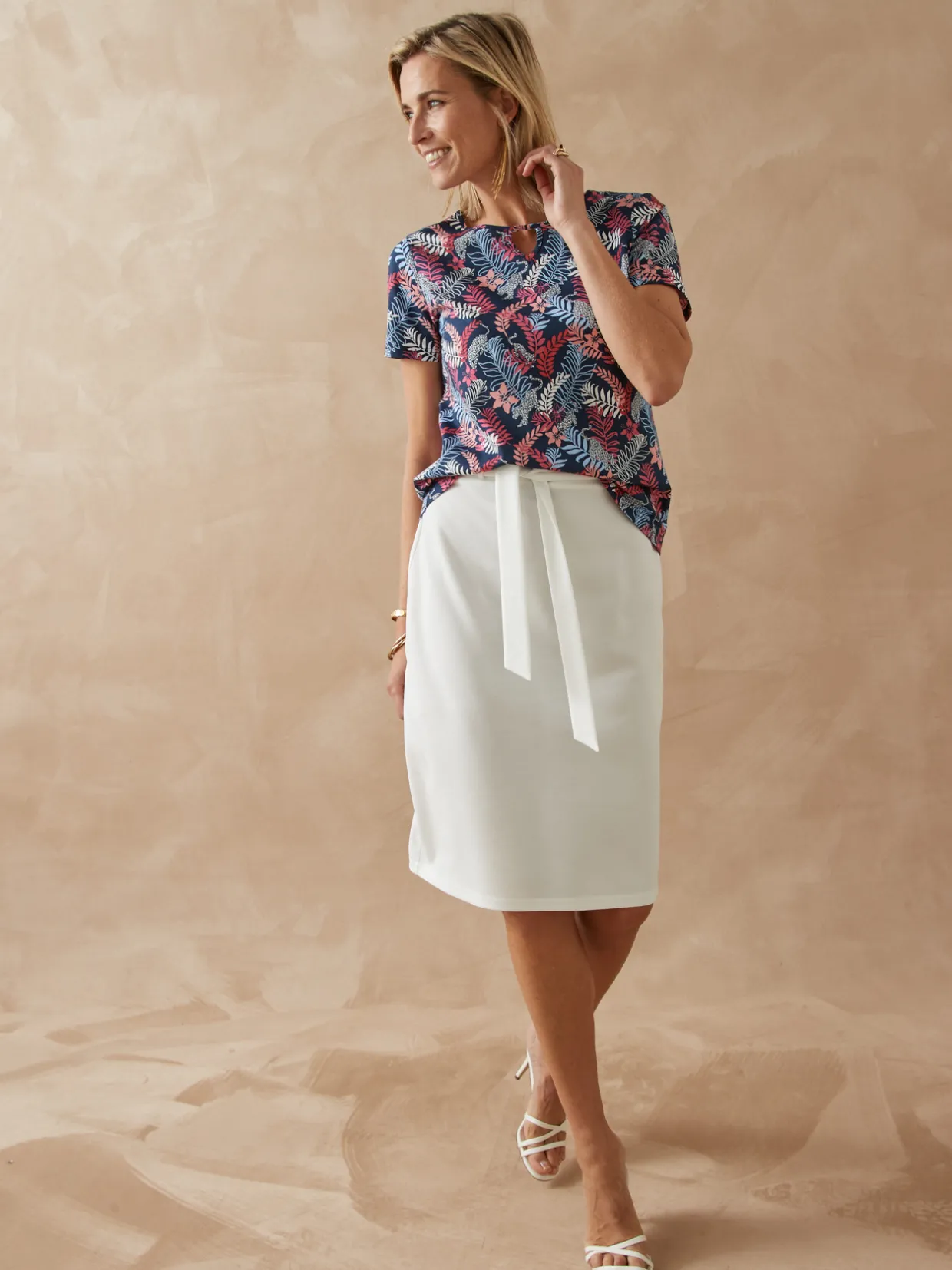 Femme Daxon Jupe élastiquée en maille