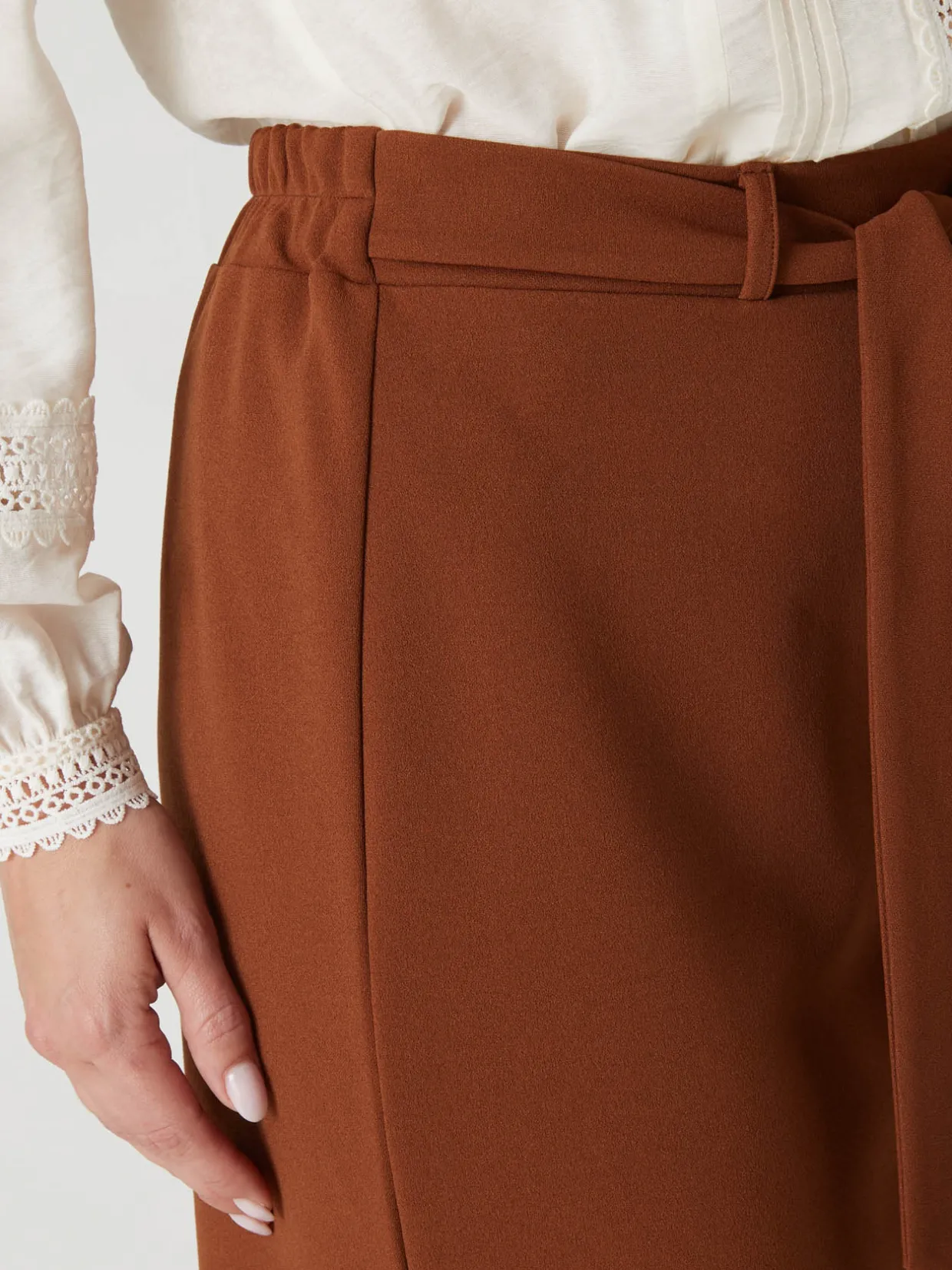 Femme Daxon Jupe élastiquée en maille