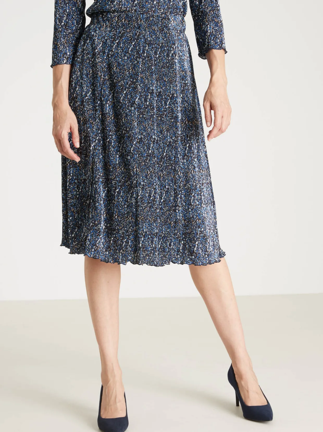 Femme Daxon Jupe élastiquée plissé permanent