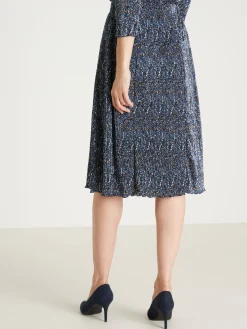 Femme Daxon Jupe élastiquée plissé permanent