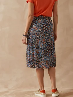 Femme Daxon Jupe élastiquée plissé permanent