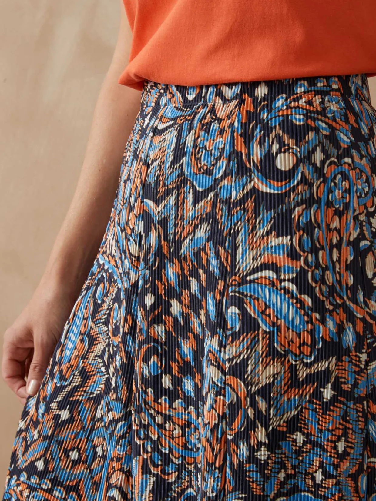 Femme Daxon Jupe élastiquée plissé permanent