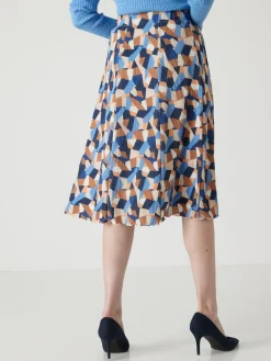 Femme Daxon Jupe élastiquée plissé permanent