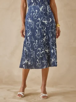 Femme Daxon Jupe élastiquée plissé permanent