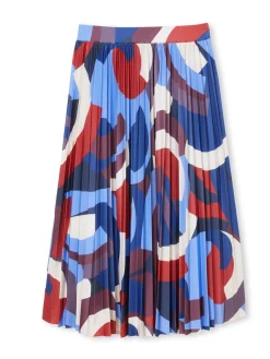 Femme Daxon Jupe élastiquée plissé soleil