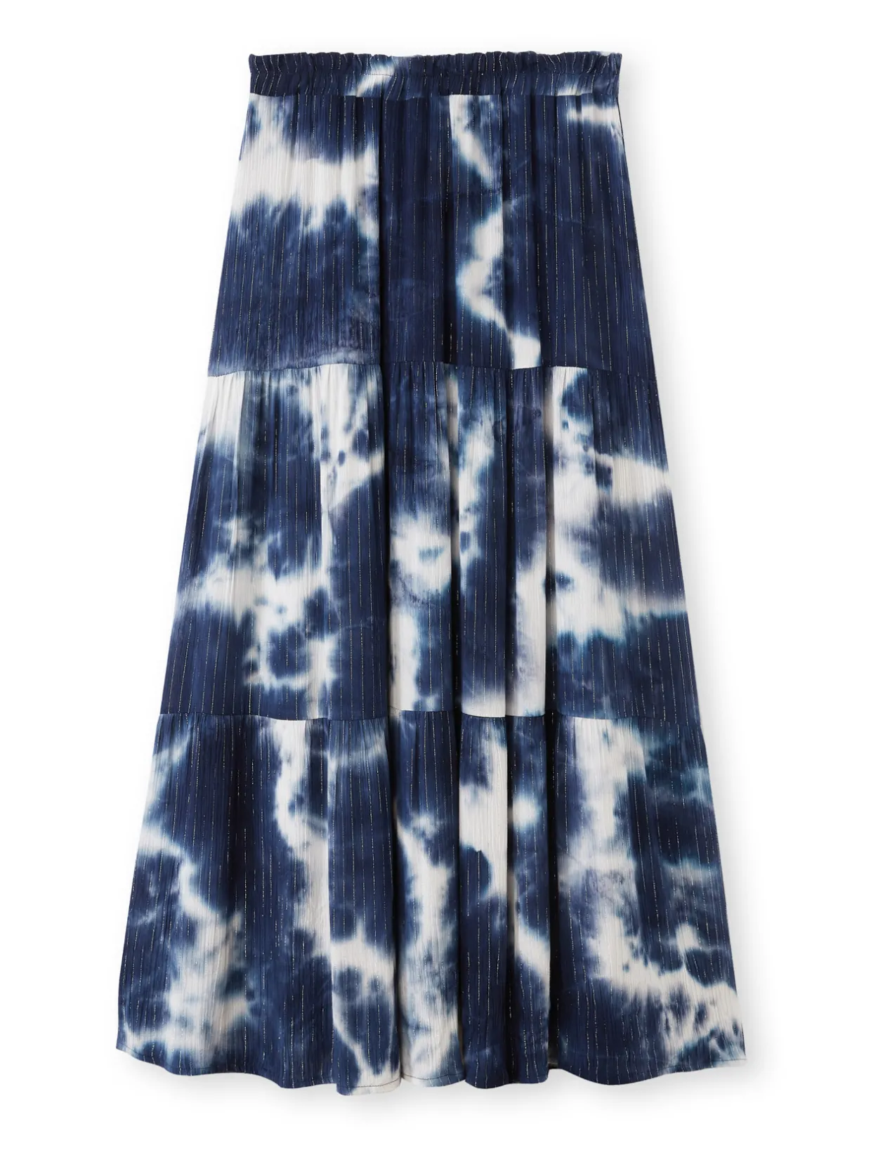 Femme Daxon Jupe élastiquée tie and dye à volants