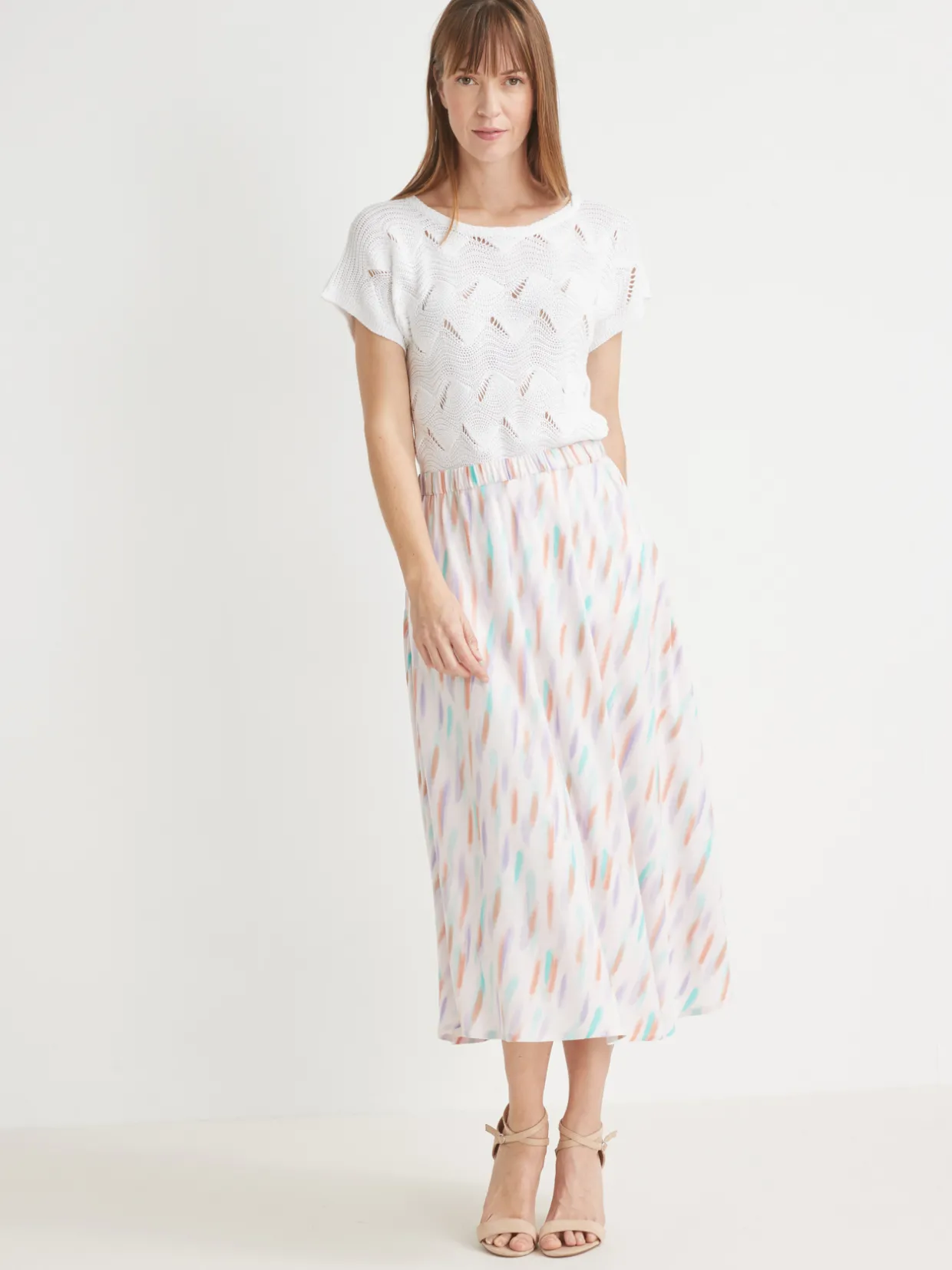 Femme Daxon Jupe élastiquée évasée