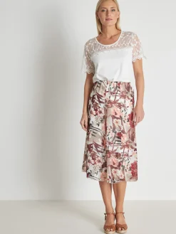 Femme Daxon Jupe élastiquée évasée