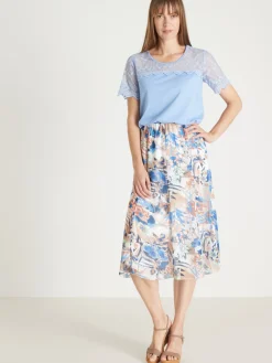 Femme Daxon Jupe élastiquée évasée