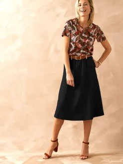 Femme Daxon Jupe mi-longue évasée