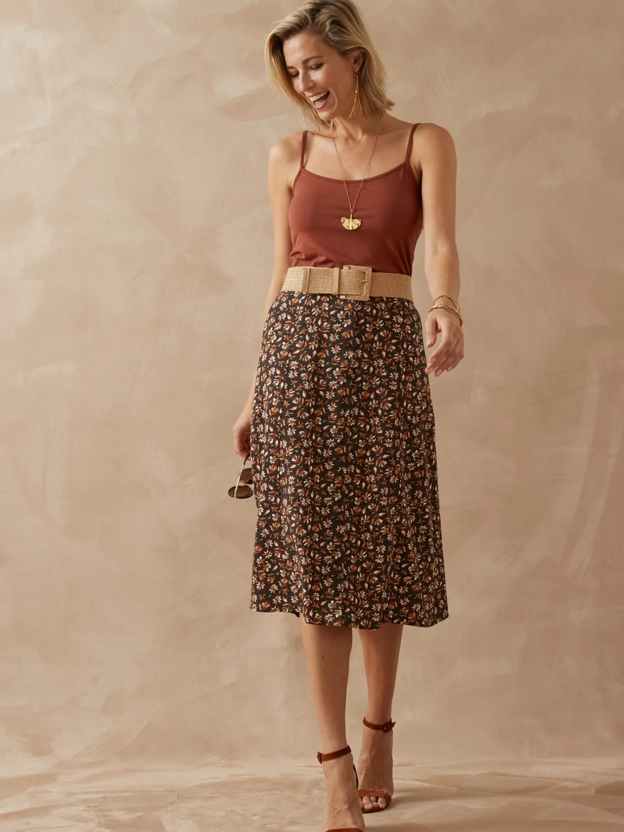 Femme Daxon Jupe toute boutonnée