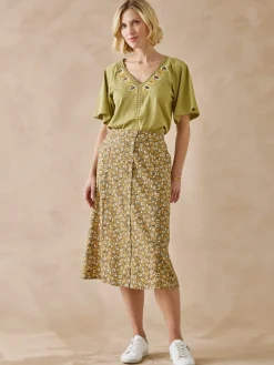 Femme Daxon Jupe toute boutonnée